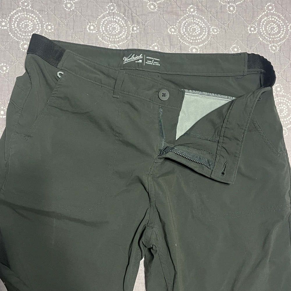 Woolrich Women’s Dark Green Nylon Outdoor Hiking Pants